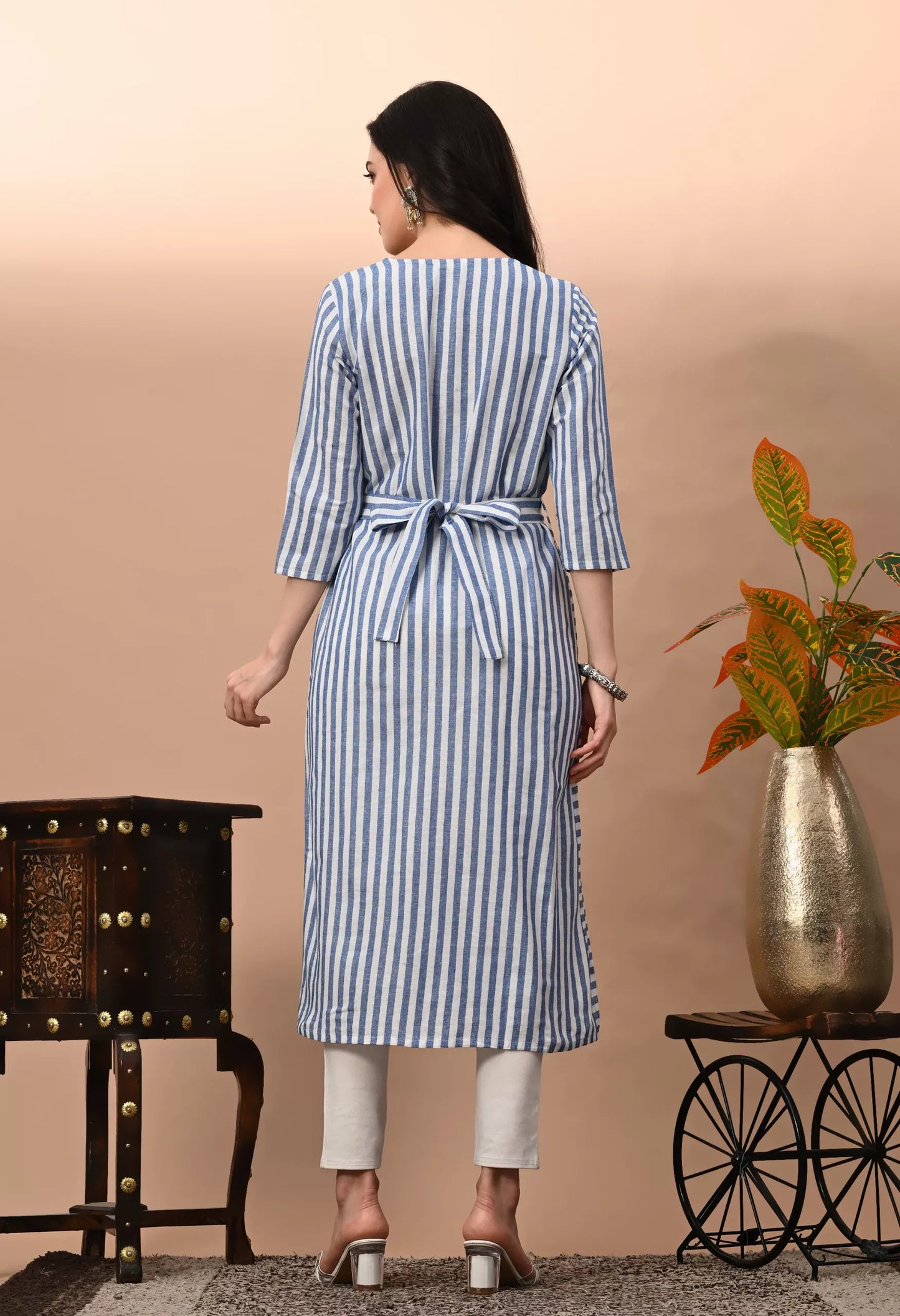 Women's & Girls South Cotton Straight Kurta with Belt – Vilai Jaipur