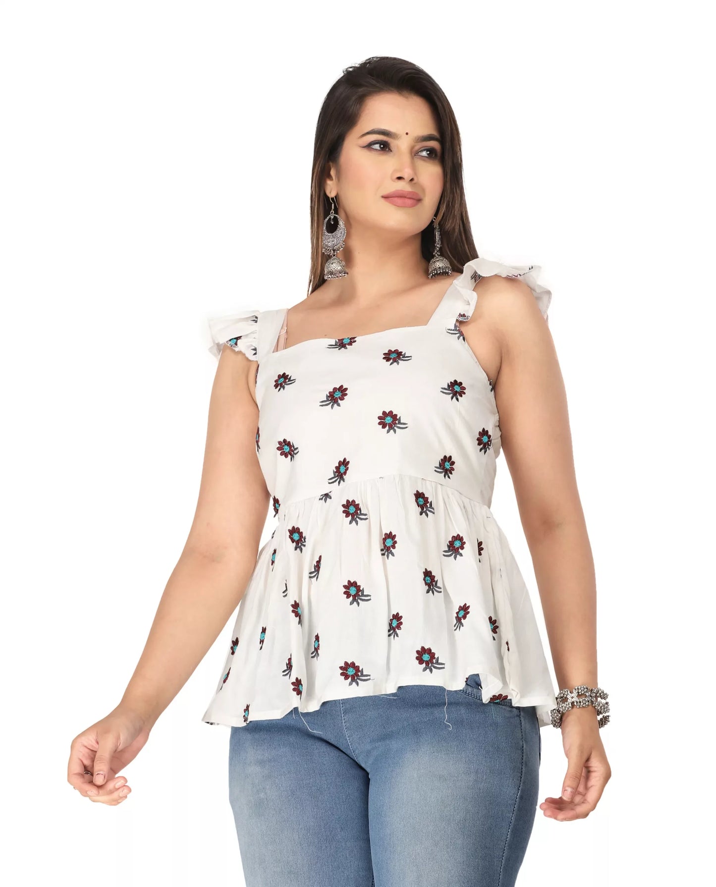 Aliya Women's & Girls Western Viscose