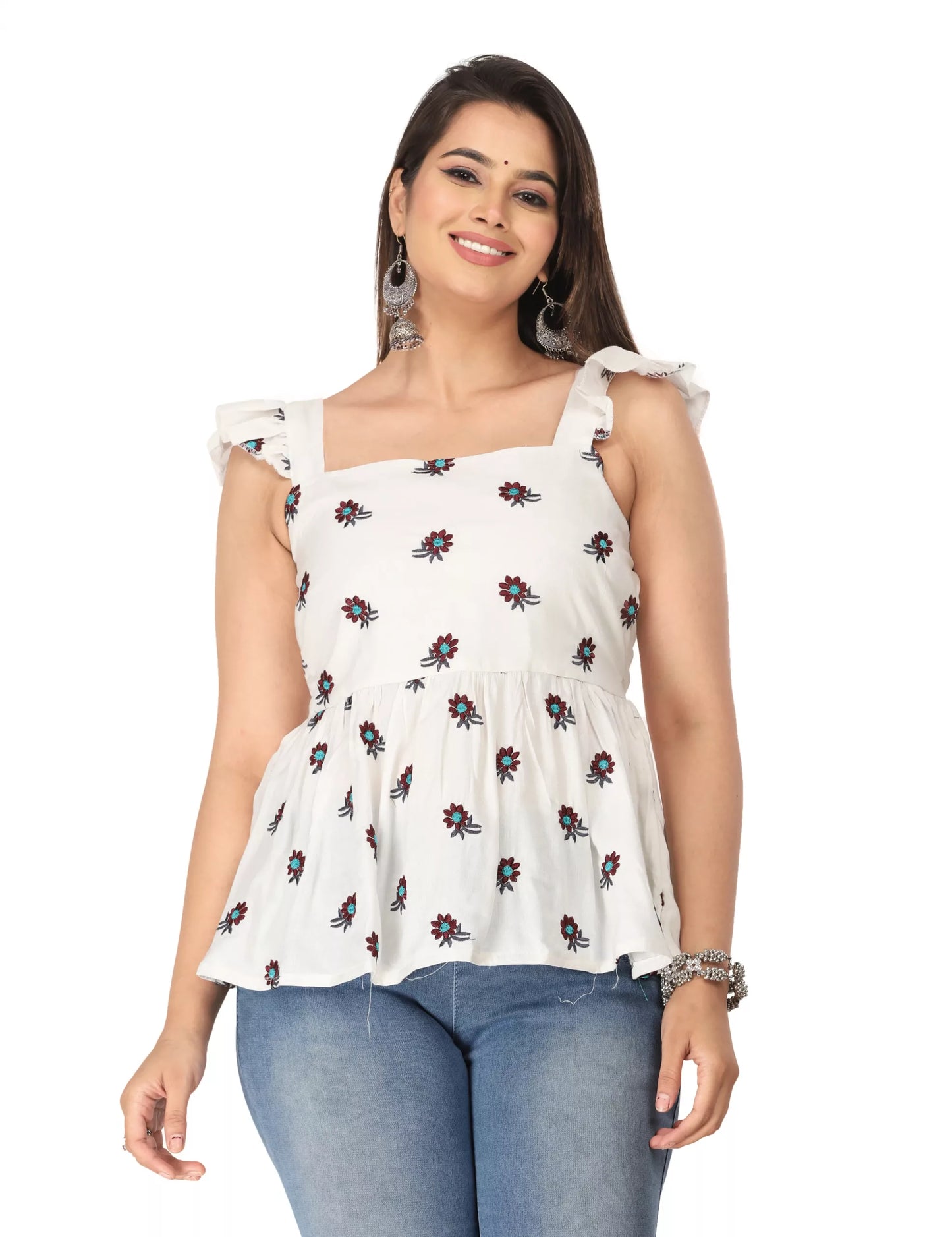Aliya Women's & Girls Western Viscose