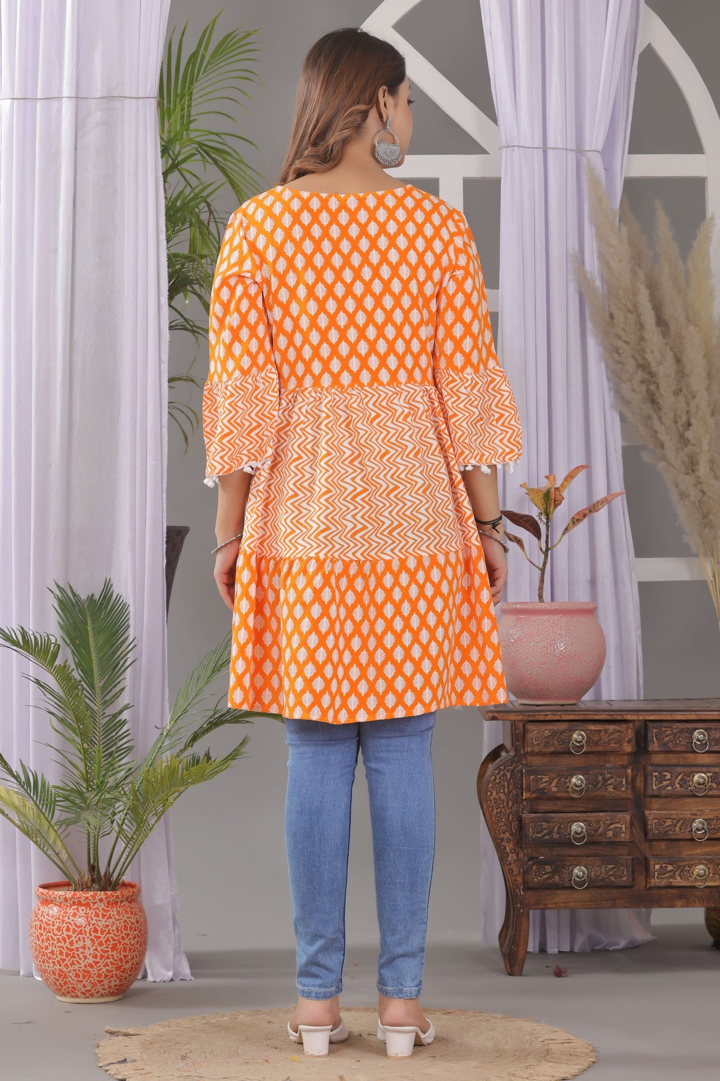 Women's & girls printed short kurta
