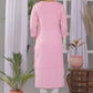 VIlai Jaipur Women's printed straight kurta  with embroidery work
