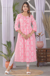 Bloom Vine Print A Line Kurta