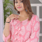 Bloom Vine Print A Line Kurta