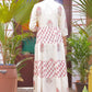 Bloom Handblock Print Tiered Kurta
