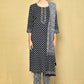 Women's printed straight kurta with paint sets