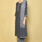 Women's printed straight kurta with paint sets