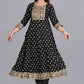 Women's rayon printed anarkali kurta set