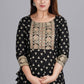 Women's rayon printed anarkali kurta set