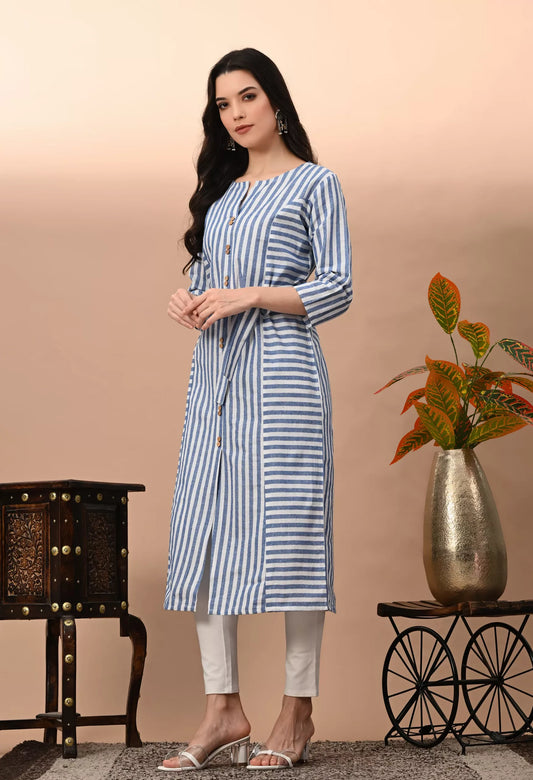 Women's & Girls South Cotton Straight Kurta with Belt – Vilai Jaipur