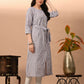 Women's & Girls South Cotton Straight Kurta with Belt