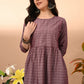 Women's South Cotton Yarn Dyed Maternity Dress – Vilai Jaipur
