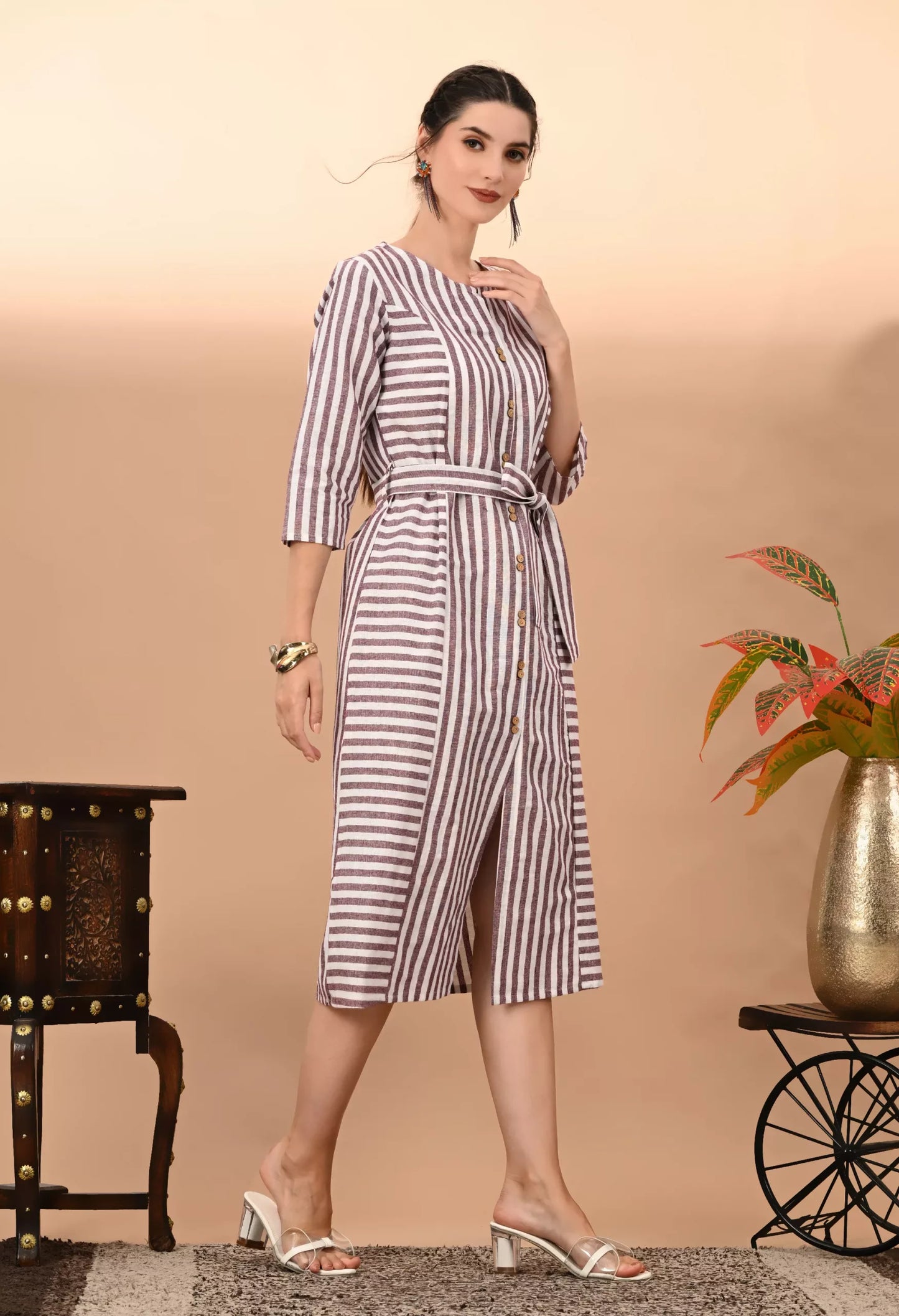 Women's & Girls South Cotton Straight Kurta with Belt – Vilai Jaipur