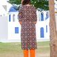 Women's rayon Printed New Straight Kurta pant & Dupatta