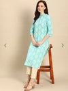 Vilai Jaipur Women's paisely printed straight formal kurta