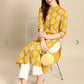 Vilai Jaipur Women's paisely printed straight formal kurta