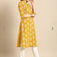 Vilai Jaipur Women's paisely printed straight formal kurta