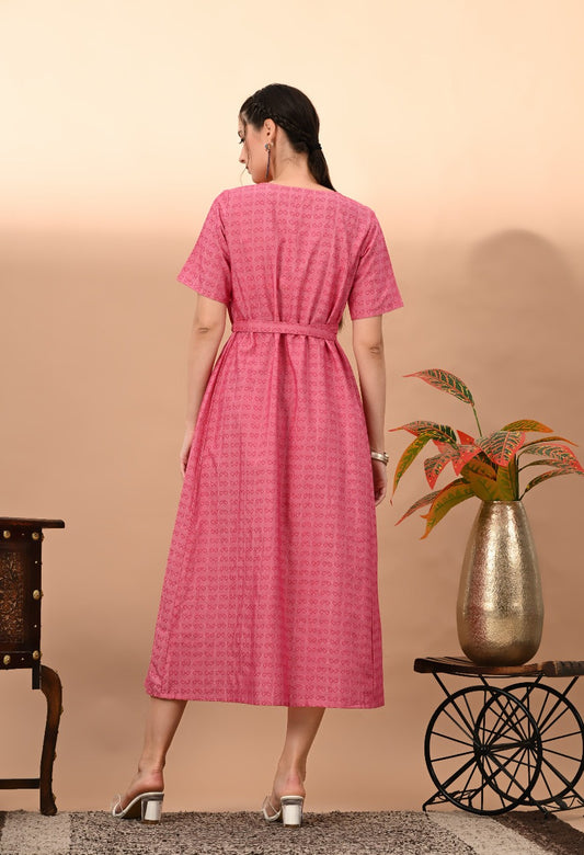 yarn doby stylish angrakha belt work kurta