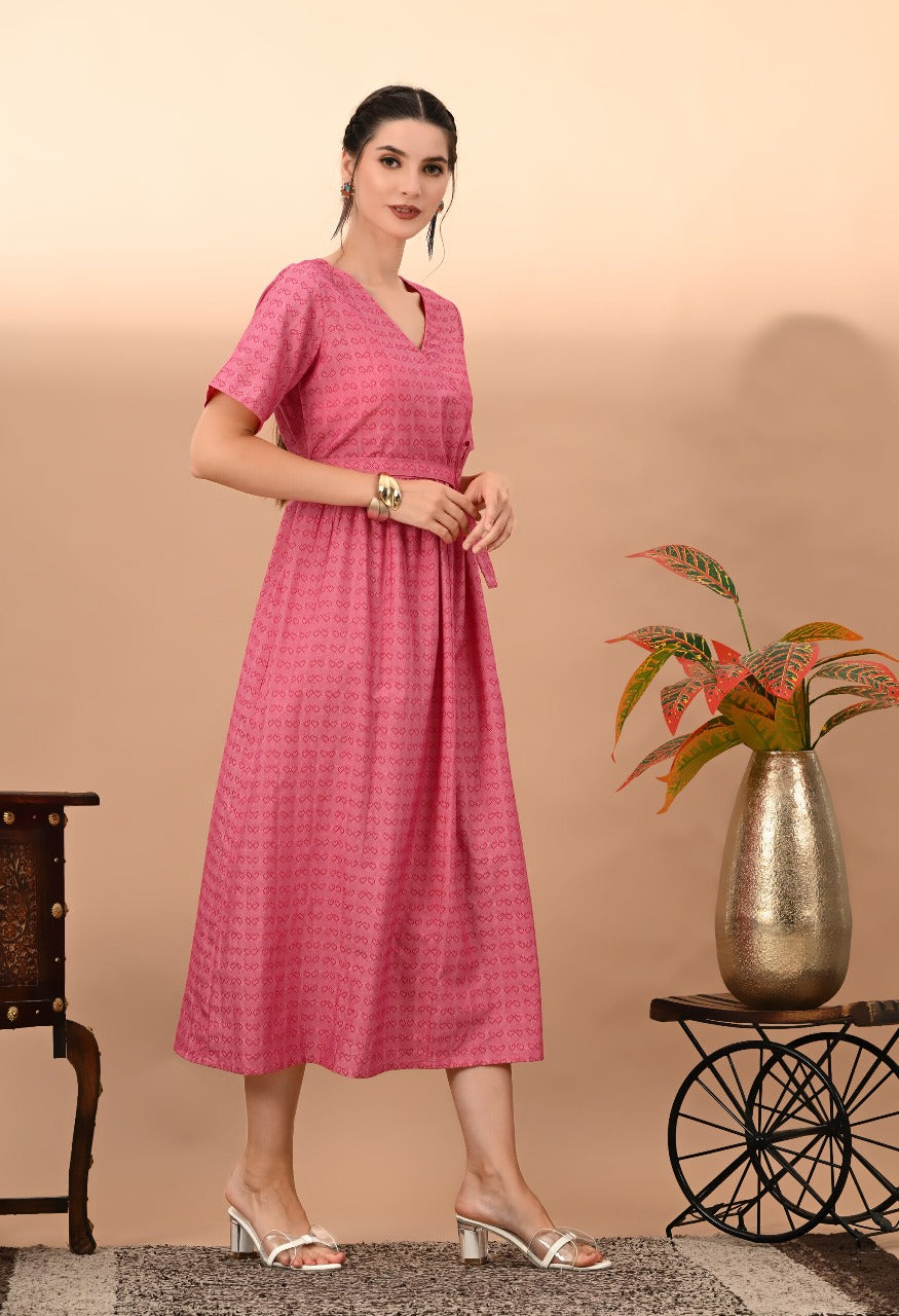 yarn doby stylish angrakha belt work kurta
