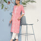 Women's bandez  printed straight formal kurta