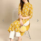 Women's paisely  printed straight formal kurta
