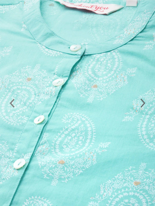 Women's paisely  printed straight formal kurta