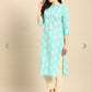 Women's paisely  printed straight formal kurta