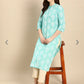 Women's paisely  printed straight formal kurta