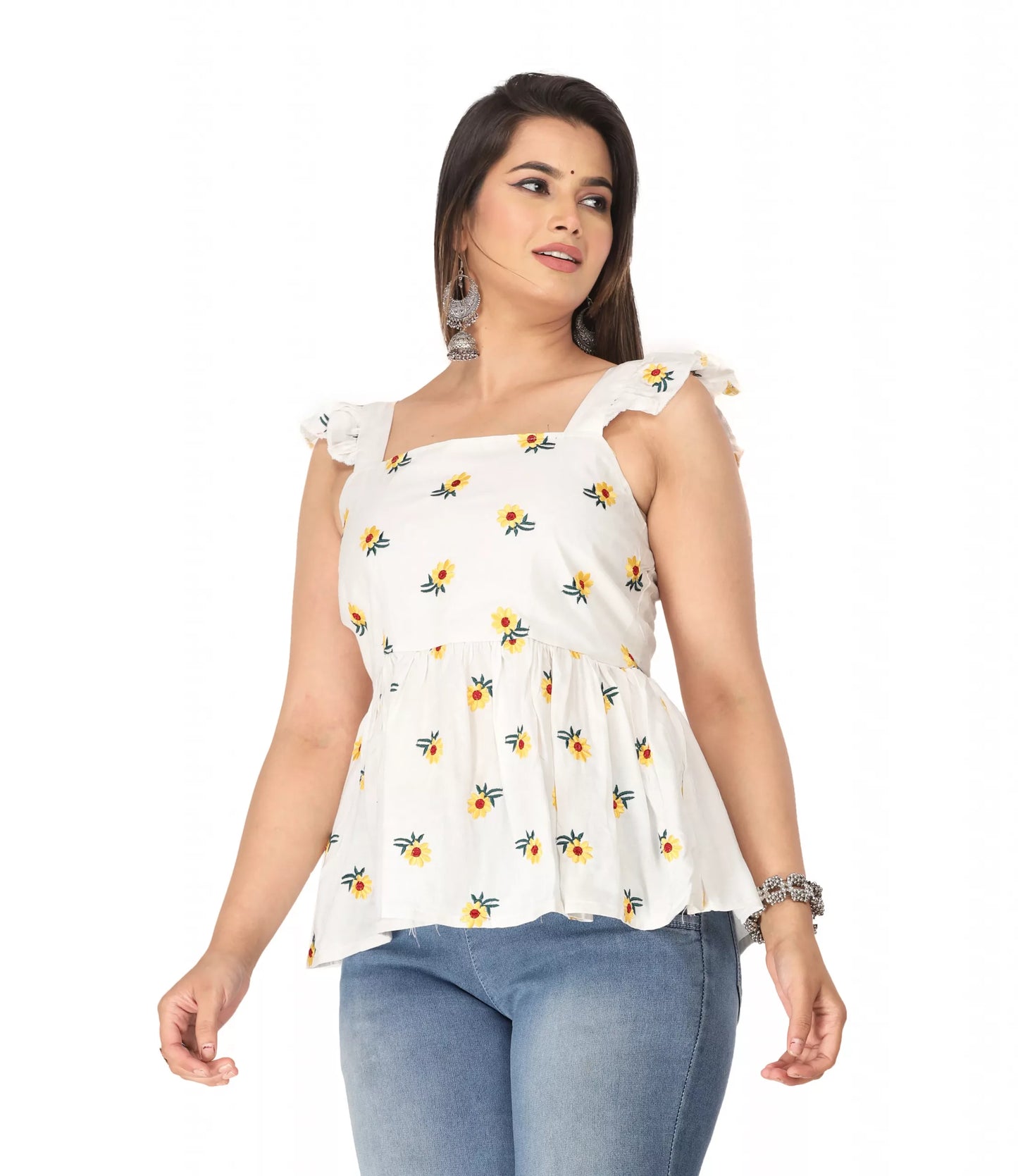 Aliya Women's & Girls Western Viscose