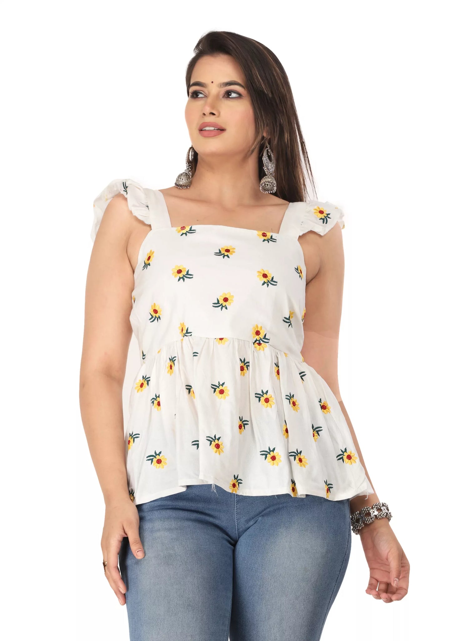 Aliya Women's & Girls Western Viscose