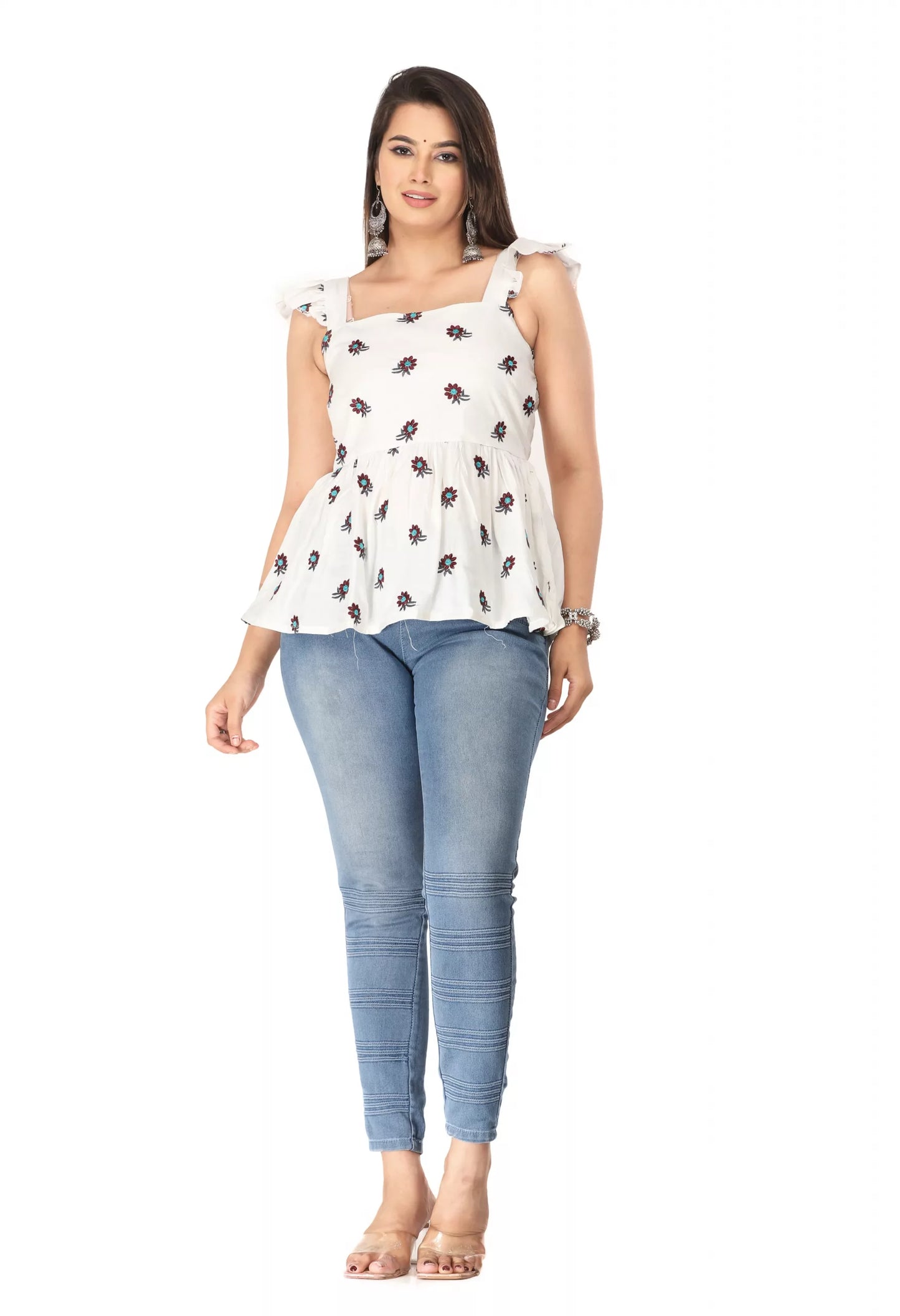 Aliya Women's & Girls Western Viscose
