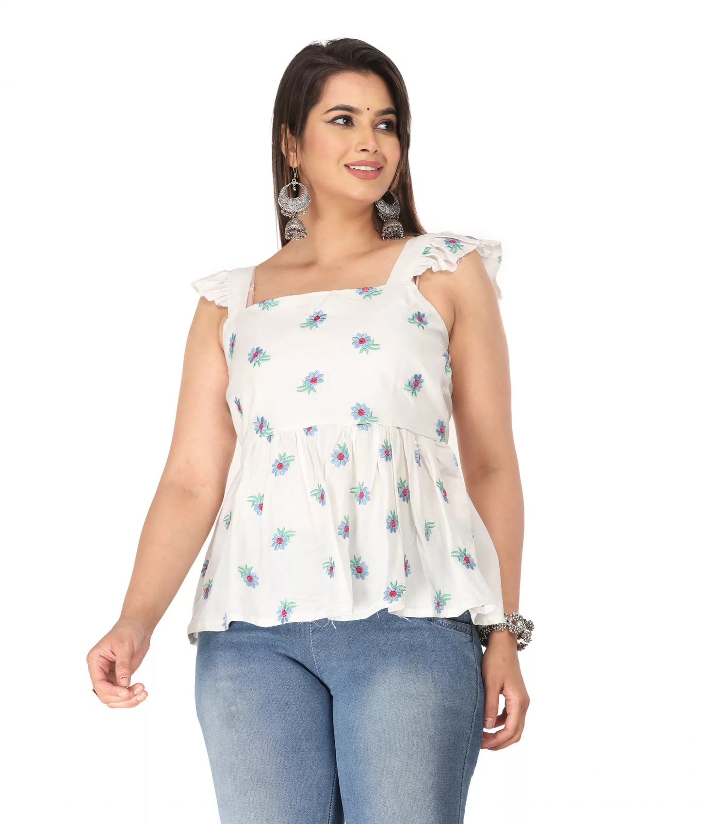Aliya Women's & Girls Western Viscose