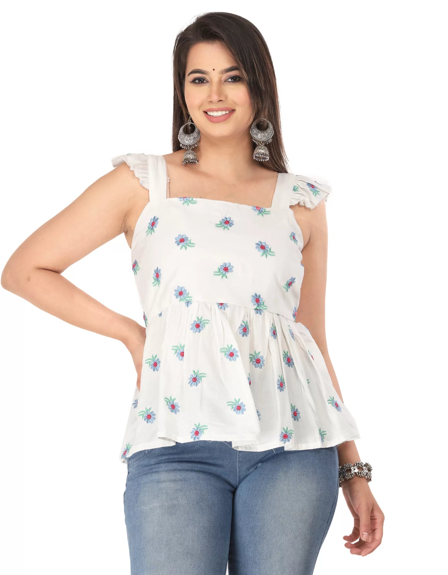 Aliya Women's & Girls Western Viscose