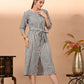 Vilai Jaipur Women's & Girls South Cotton Straight Kurta with Belt