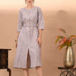 Vilai Jaipur Women's & Girls South Cotton Straight Kurta with Belt