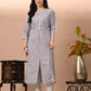 Vilai Jaipur Women's & Girls South Cotton Straight Kurta with Belt