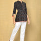Vilai Jaipur Women's Printed Top With Pom Pom