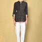 Vilai Jaipur Women's Printed Top With Pom Pom