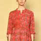 Vilai Jaipur Women's Printed Top With Pom Pom