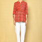 Vilai Jaipur Women's Printed Top With Pom Pom