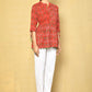 Vilai Jaipur Women's Printed Top With Pom Pom