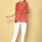 Vilai Jaipur Women's Printed Top With Pom Pom