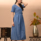 yarn doby stylish angrakha belt work kurta