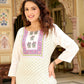 Vilai Jaipur Off-White Printed Kurta