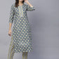 Women's printed   straight kurta with paint sets
