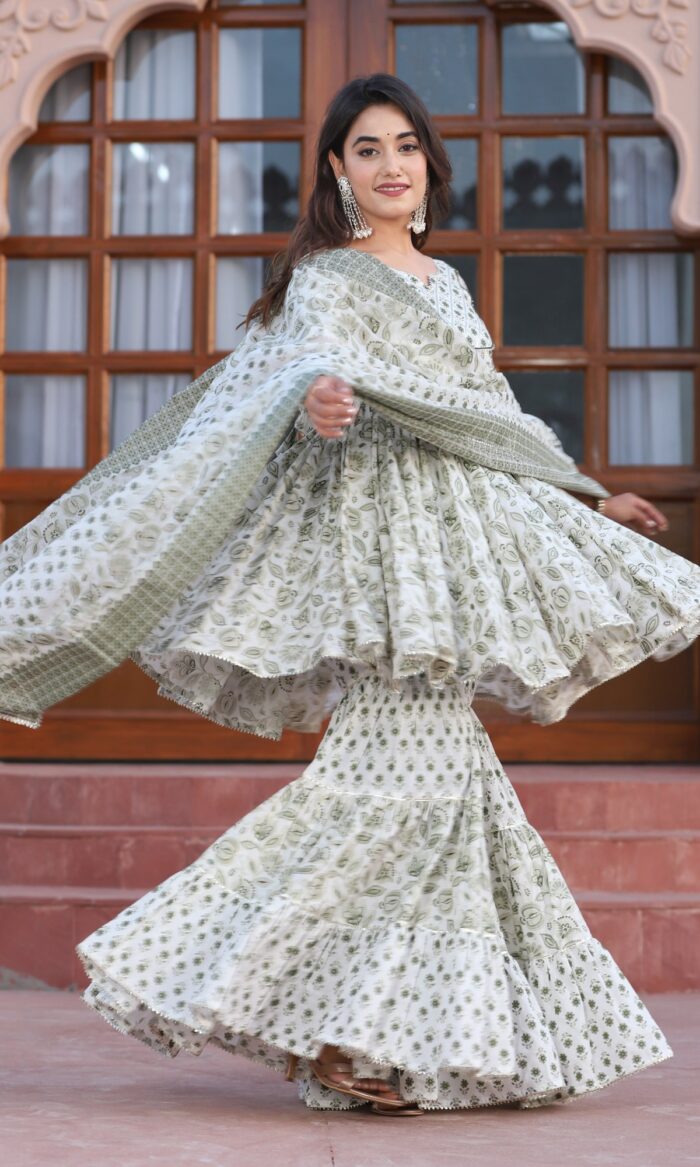 Noor Cotton Sharara Set