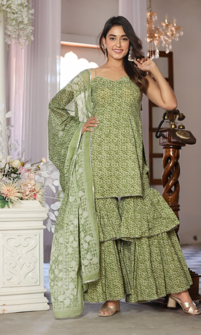 Shabnami Cotton Sharara Set